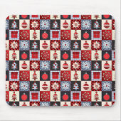 Oude kerstquilt met fashioned muismat (Voorkant)