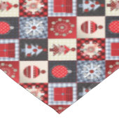 Oude kerstquilt met fashioned tafelkleed (Gekanteld)