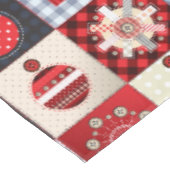 Oude kerstquilt met fashioned tafelkleed (Gekanteld)