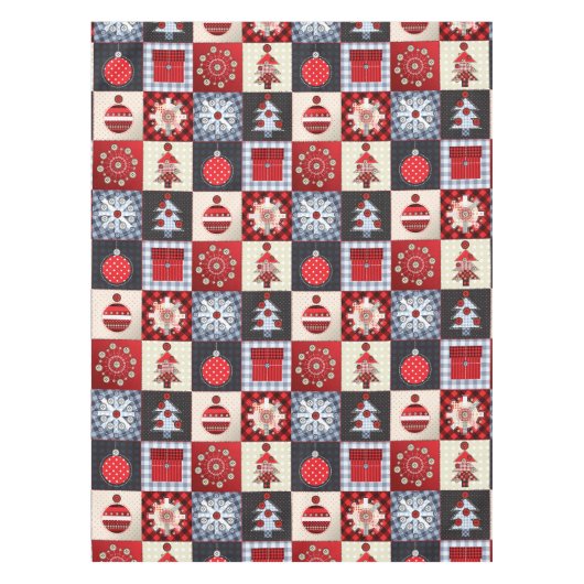 Oude kerstquilt met fashioned tafelkleed (Voorkant)
