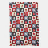 Oude kerstquilt met fashioned theedoek (Verticaal)