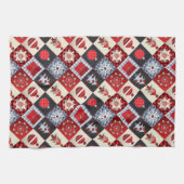 Oude kerstquilt met fashioned theedoek (Horizontaal)