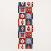 Oude kerstquilt met fashioned yogamat (Achterkant)