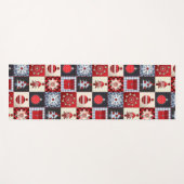 Oude kerstquilt met fashioned yogamat (Voorkant (horizontaal))