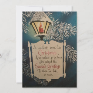 Oude kerstseizoen groeten feestdagenkaart