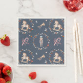 Oude kerstserviet met soldaat servet (Insitu)