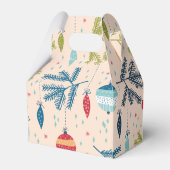 Oude kerstsieraden met fashioned kerstversieringen bedankdoosjes (Achterkant)