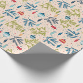 Oude kerstsieraden met fashioned kerstversieringen cadeaupapier (Hoek)