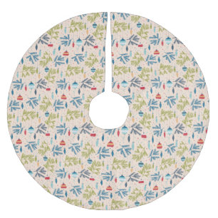 Oude kerstsieraden met fashioned kerstversieringen kerstboom rok