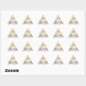 Oude kerstsieraden met fashioned kerstversieringen sticker (Vel)