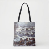 Oude Kerstslitten, Central Park in de Winter Tote Bag (Voorkant)