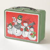 Oude kerstsneeuwfamilie (Voorkant)