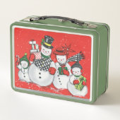 Oude kerstsneeuwfamilie (Achterkant)