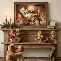 Oude Kerstspeelgoed, Danspoppen, Teddydieren