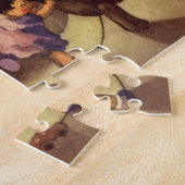 Oude Kerstspullen, Dansende Poppen, Teddyberen Legpuzzel (Zijkant)