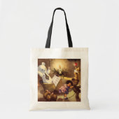 Oude Kerstspullen, Dansende Poppen, Teddyberen Tote Bag (Voorkant)