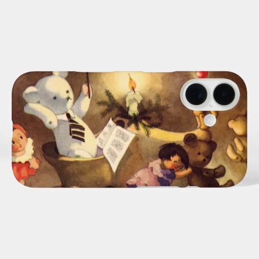 Oude Kerstspullen, Dansende Poppen, Teddys Case-Mate iPhone Case (Achterkant (horizontaal))