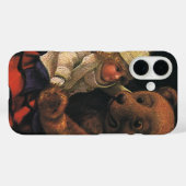 Oude kerstspullen, pop en een teddybeer Case-Mate iPhone case (Achterkant (horizontaal))