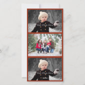 Oude kerststad foto kaart (Achterkant)