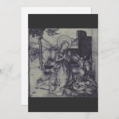 Oude kerststal van Jezus Christus Feestdagenkaart (Voorkant / Achterkant)