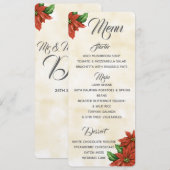 Oude kerstster menu (Voorkant / Achterkant)