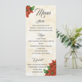 Oude kerstster menu (Staand voorkant)