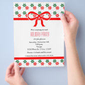 Oude Kerstster Vakantiefeest Evenement Flyer (Hand)