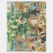 Oude kersttijd fleece deken (Voorkant)