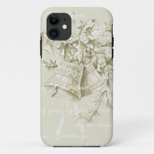Oude kerstvakantie bellen neutraal Case-Mate iPhone case