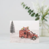 Oude Kerstvakantie   Briefkaart (Staand voorkant)