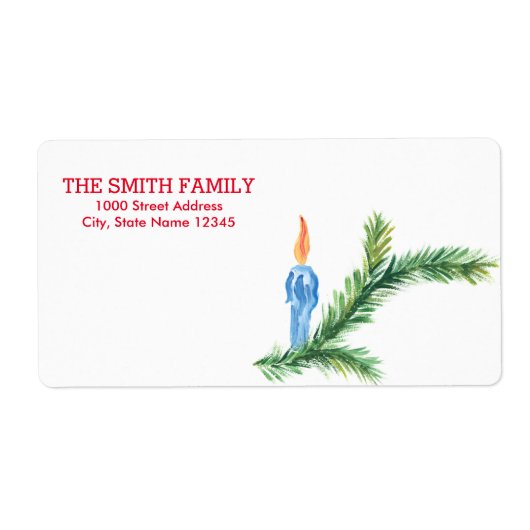 Oude Kerstvakantie Etiket (Voorkant)