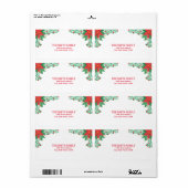 Oude Kerstvakantie Etiket (Full Sheet)