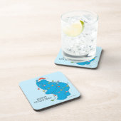 Oude kerstverlichting met Cookie Monster Bier Onderzetter (Rechterzijde)