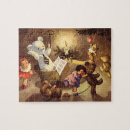 Oude Kerstversiering, Danspoppen, Teddyberen Legpuzzel