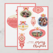 Oude kerstversiering in pasteltinten | Foto Feestdagenkaart (Voorkant / Achterkant)