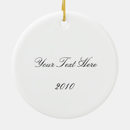 Oude kerstversiering keramisch ornament (Achterkant)