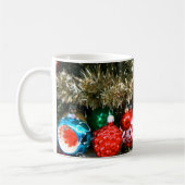 Oude kerstversiering koffiemok (Links)