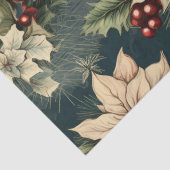 Oude Kerstversiering Poinsettia Kerstfeest Tissuepapier (Detail)