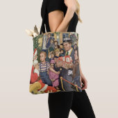 Oude Kerstwens, Jongen op de Schoot van de Kerstma Tote Bag (Dichtbij)