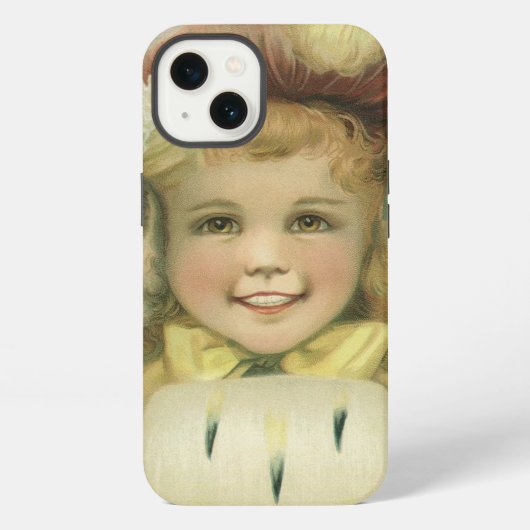 Oude Kerstzusters, Victoriaanse kinderen iPhone Hoesje (Achterkant)