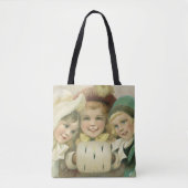 Oude Kerstzusters, Victoriaanse Kinderen Tote Bag (Voorkant)