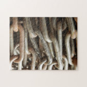 Oude kettingfoto-puzzel met Gift Box Legpuzzel (Horizontaal)
