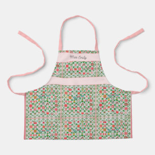 Oude Keuken Schort - Quilt Stijl - Klein