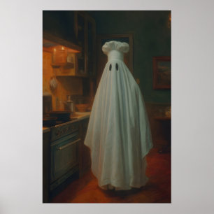 Oude Keuken Spook Kunstprint Griezelige Gotische T Poster