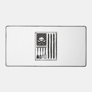 Oude Keuken Vlag Kookgerei T-shirt Ontwerp Bureaumat