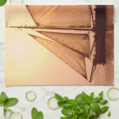 Oude keukenhanddoek (Gevouwen)