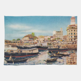 Oude keukenhanddoek uit Singapore