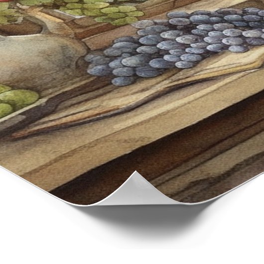 Oude keukenramerpotten Tuinplanten  Poster (Hoek)