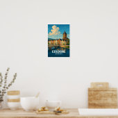 Oude Keulen Duitsland Reisposter - Kleurrijk Poster (Keuken)