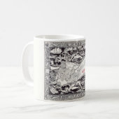 Oude Key West-ansichtkaart Koffiemok (Voorkant links)